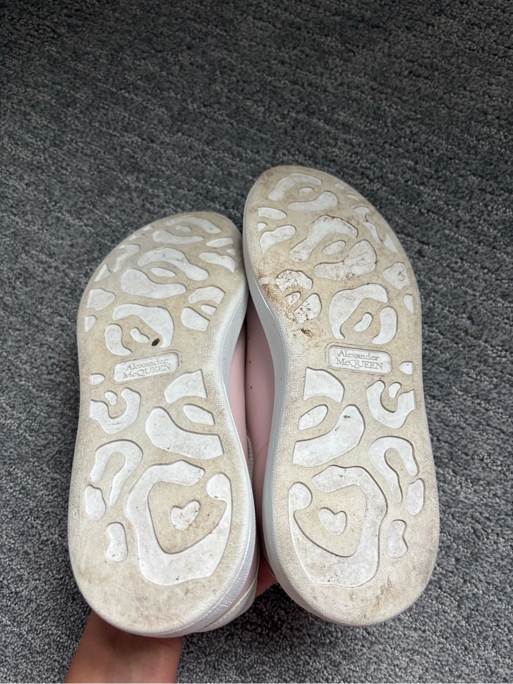 Alexander McQueen Pink and White Platform Sneakers - Picture 5 of 5